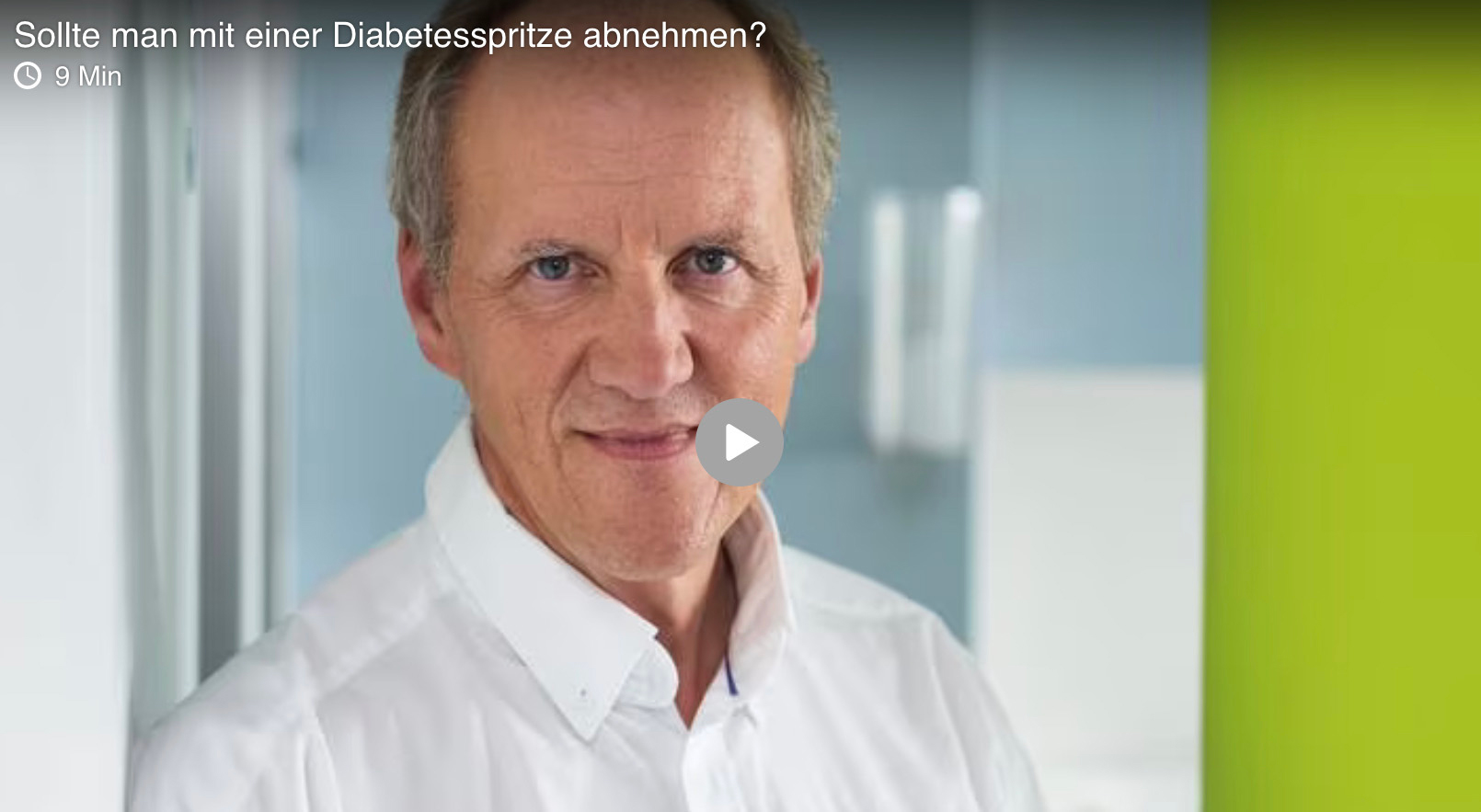 Mit einer Diabetesspritze abnehmen?